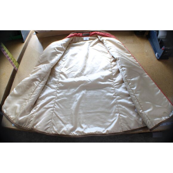 Columbia Womens Large River Resort Full Zip Vest Coral Tan Paisley Full Zip Line - Picture 5 of 10